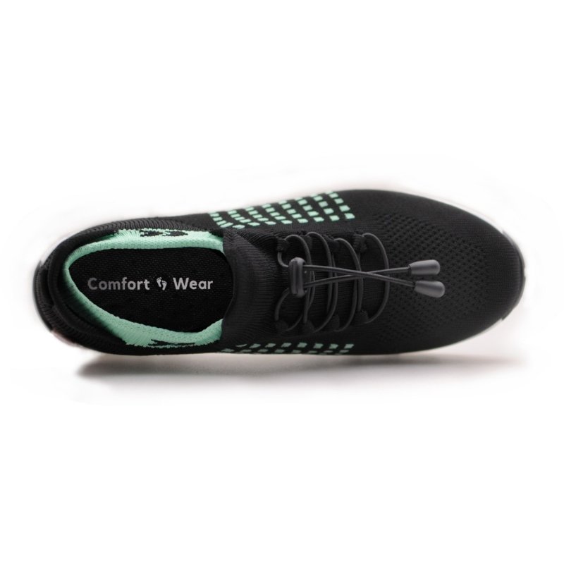 Ortho Stretch Cushion Shoes - Black Sky Blue - ComfortWear