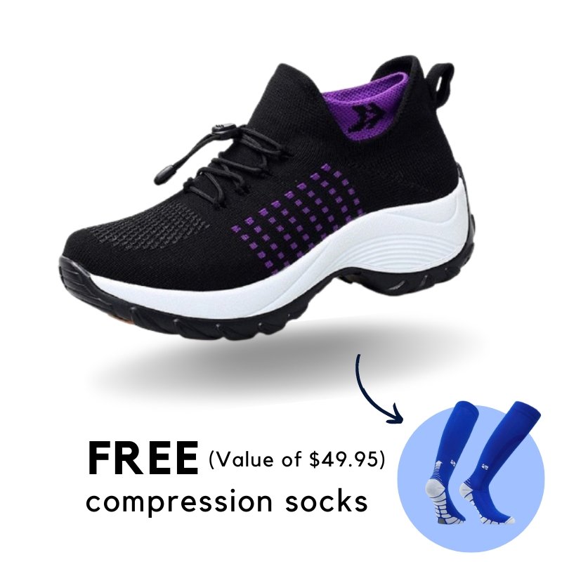 Ortho Stretch Cushion Shoes (FREE ORTHO COMPRESSION SOCKS) - ComfortWear