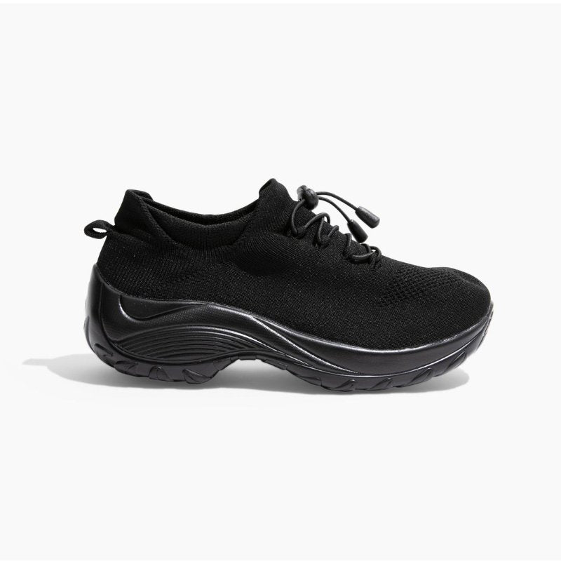 Ortho Stretch Cushion Shoes - Midnight Black - ComfortWear Store