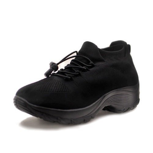 Ortho Stretch Cushion Shoes- Midnight Black (Clearance Sale - Extra 25% Off) - ComfortWear Store