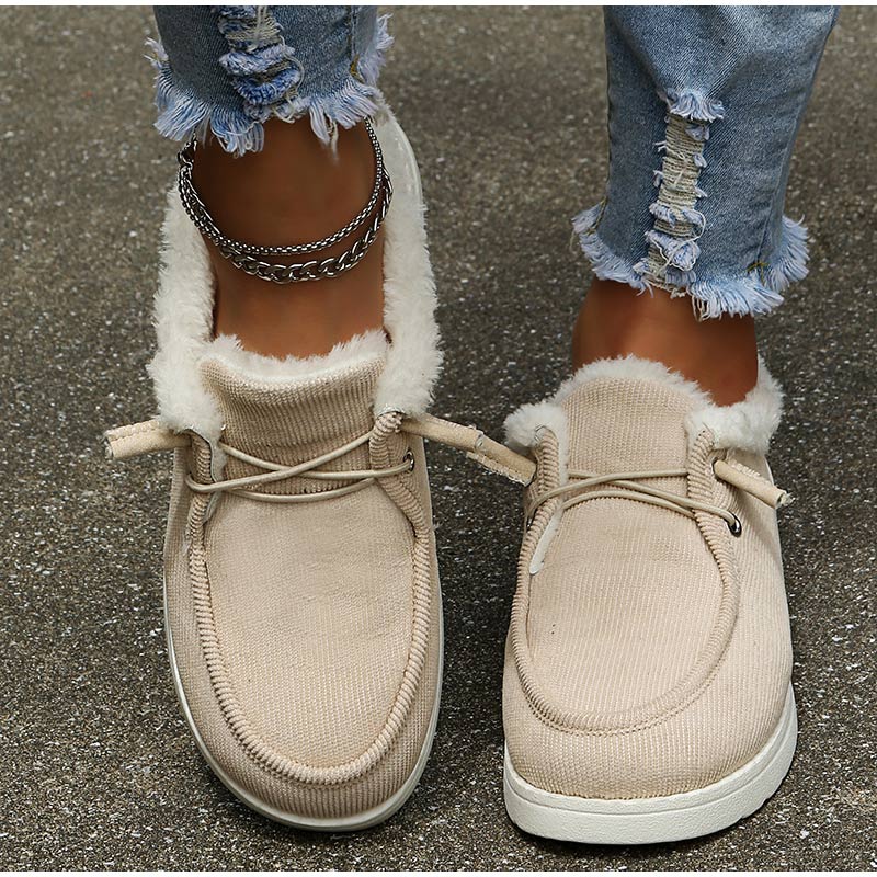 PERRY Classic Warm Cozy Shoes - Beige - ComfortWear Store