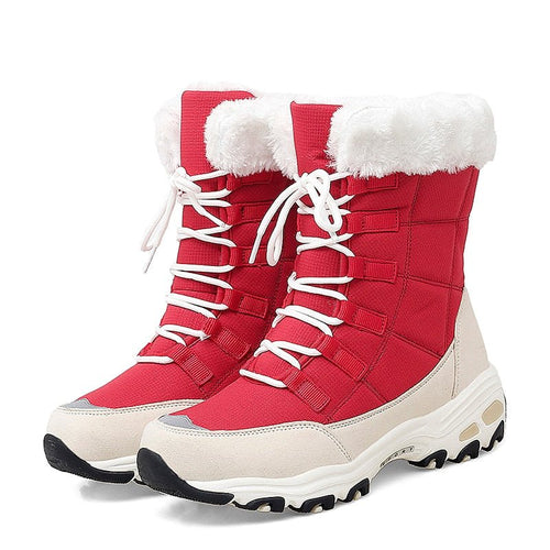 Stormshell Women's Orthopedic Winter Boots - Red - ComfortWear Store