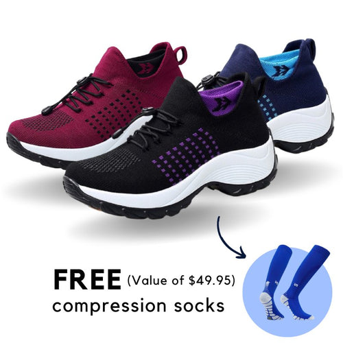 The Neuropathy Shoe Bundle (Free Compression Sock) - ComfortWear